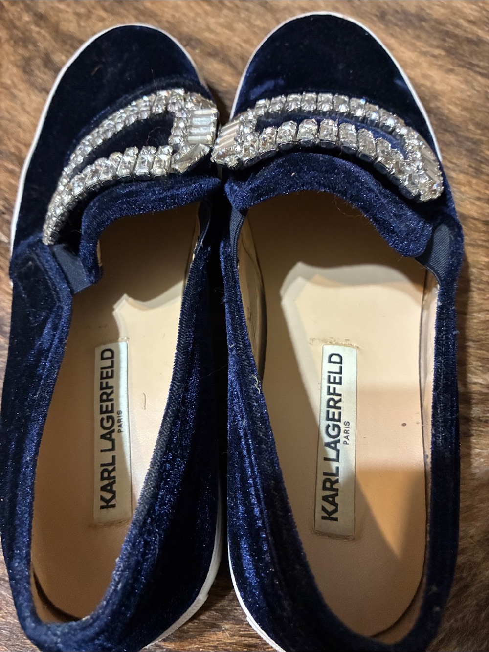 Karl lagerfeld crystal shoes in size 8M - Picture 3 of 6